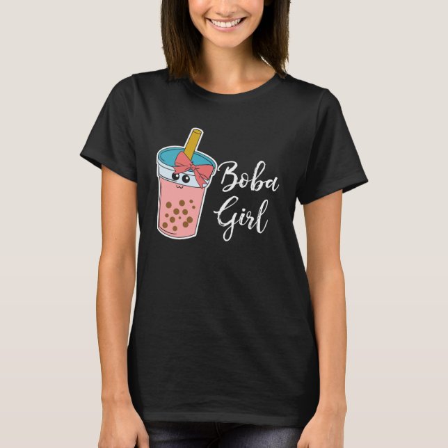 Boba  Girl Milk Tea Bubble Tea MP T-Shirt (Front)