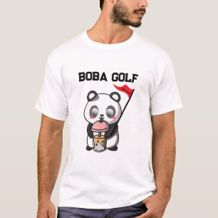 Boba Golf Milk Tea Bubble Golf Golfer T-Shirt