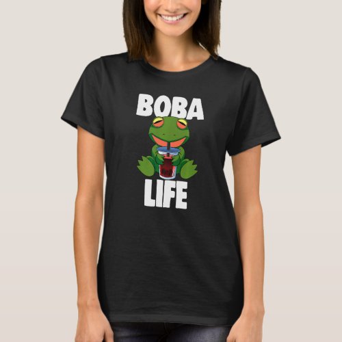 Boba Life Frog  Women Love Boba Tea  1 T_Shirt