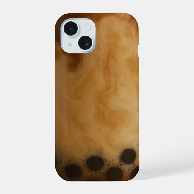 Boba milk tea funny iphone case (Back)