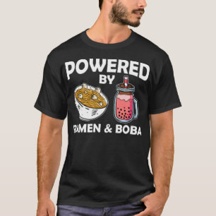 Boba Milk Tea Powered By Ramen & Boba Kawaii Teen T-Shirt