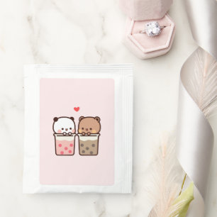 Boba Panda Bear Loves Boba milk and mocha tea Tea Bag Drink Mix