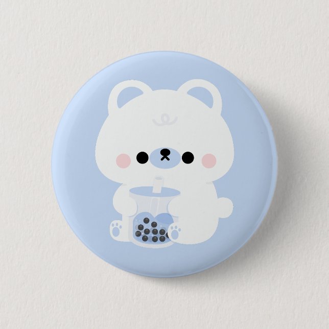 Boba Polar Bear Button (Front)