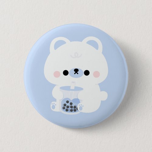 Boba Polar Bear Button