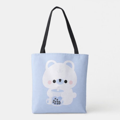 Boba Polar Bear Tote Bag