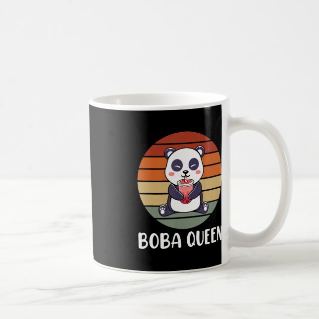 Boba Queen Bubble Tea Japanese Cute Panda Anime Ka Coffee Mug (Right)