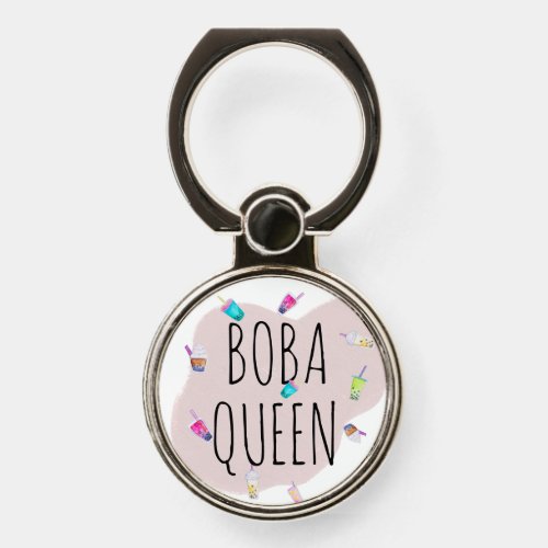 Boba Queen Bubble Tea Phone Ring Stand