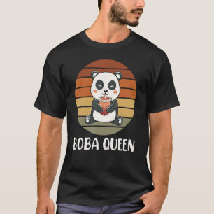 Boba Queen Panda Bubble Tea Boba Tea T-Shirt