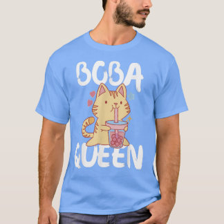 Boba Queen Panda Lover Drinking Bubble Milk Tea Ka T-Shirt