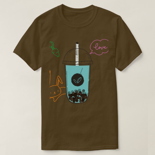 Boba sticker 7 T-Shirt (Design Front)