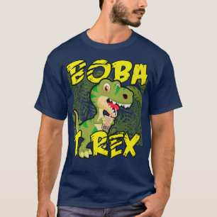 Boba T-Rex Funny Bubble Tea Dinosaur 265 T-Shirt
