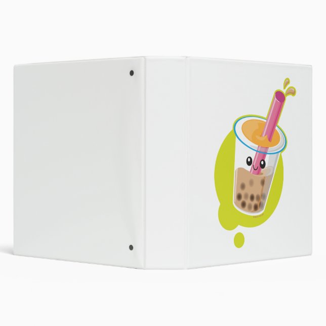 Boba Tea 3 Ring Binder (Background)