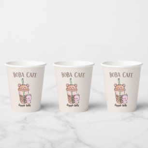 Boba Tea , Bubble milk tea Paper Cups