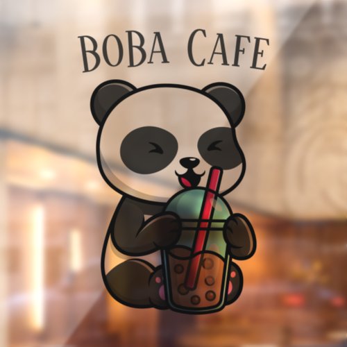 Boba Tea  Bubble milk tea Window Cling