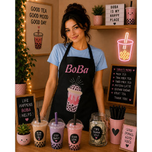boba tea bubble tea  apron