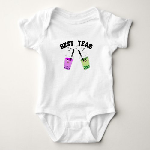 boba tea bubble tea baby bodysuit