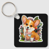 Boba Corgi Corgi Boba Boba Shiba Shiba Corgi Keychain Zazzle
