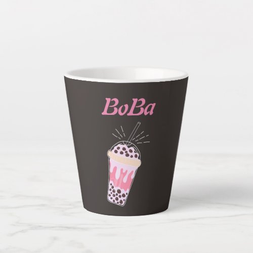 boba tea bubble tea latte mug