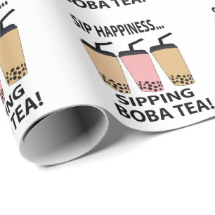 Boba Tea Bubble Tea  Wrapping Paper