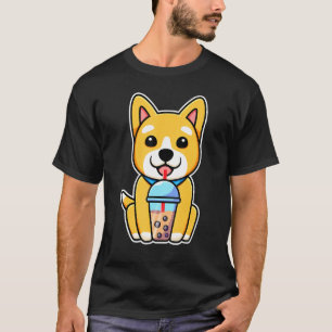 Boba Tea Corgi Dog For Corgi T-Shirt