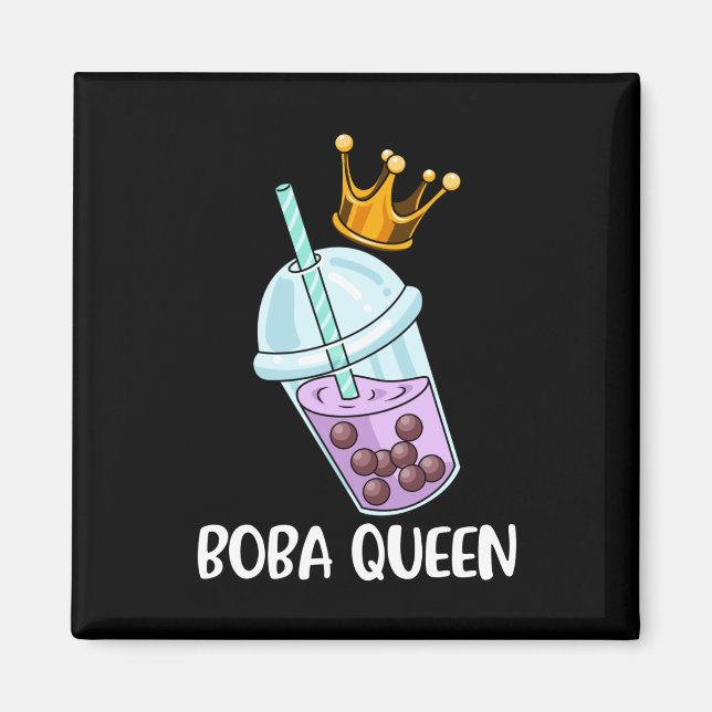 Boba Tea Gift Girls Bubble Tea Gift Women Boba Magnet (Front)