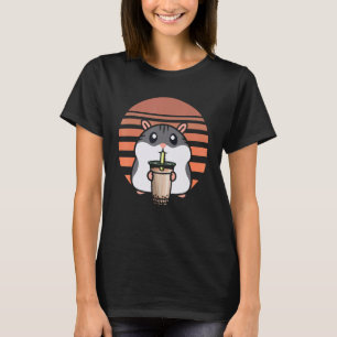 Boba Tea Hamster Bubble Tea Fanatic Cute Hamster   T-Shirt