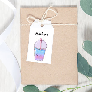 Boba Tea Kawaii Gift Tags