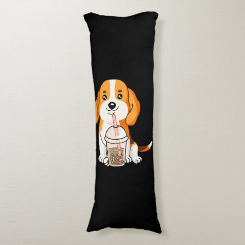 Boba Tea Kawaii Japanese Anime Beagle Lover Gift Body Pillow