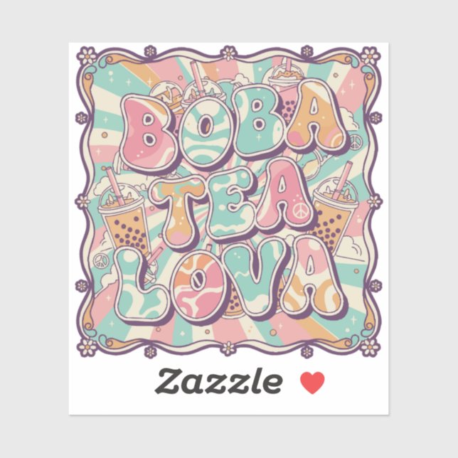 Boba Tea Lova Sticker (Sheet)