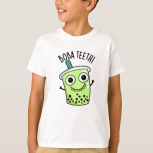 Boba Teeth Funny Boba Tea Pun  T-Shirt