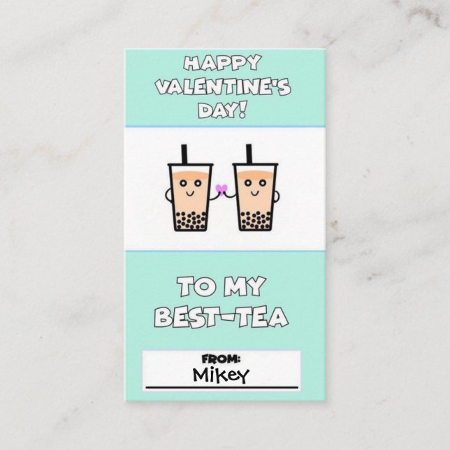 Boba Valentine’s Kids Cards (Front)