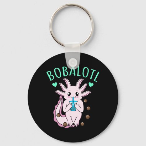 Bobalotl Kawaii Animal Axolotl Lover Pet Owner Gra Keychain