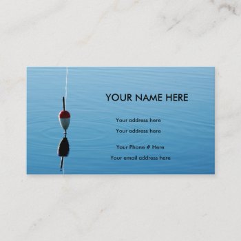 Bobber Fishing Business Card by pulsDesign at Zazzle