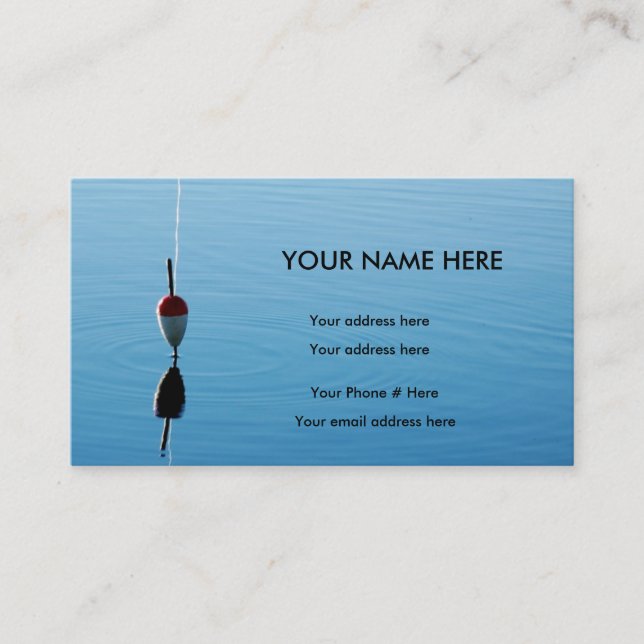 Bobber Fishing Business Card (Front)