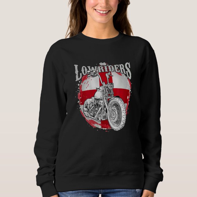 Bobber Low Rider Clothes Chicano Cholo Vicla Lowri Sweatshirt (Front)