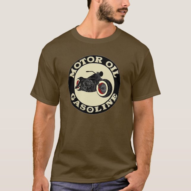 - Bobber - Motor Oil - Gasoline T-Shirt (Front)