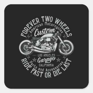 Bobber Motorcycles Square Sticker