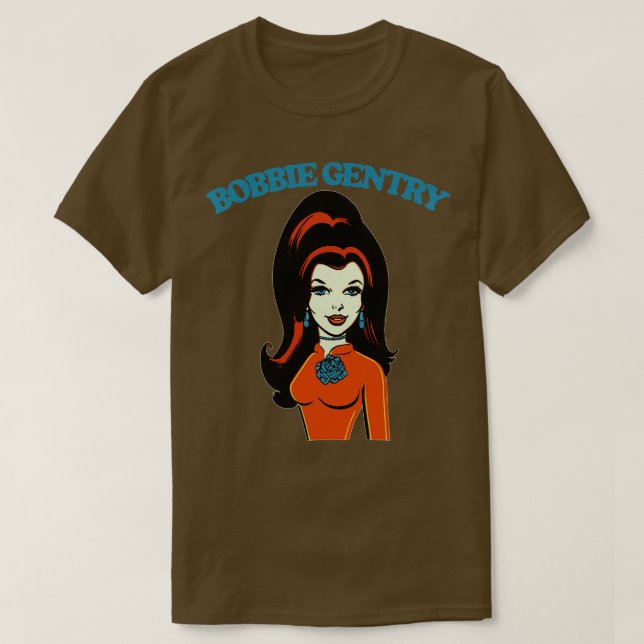 Bobbie Gentry Retro Style Fan Design T-Shirt (Design Front)