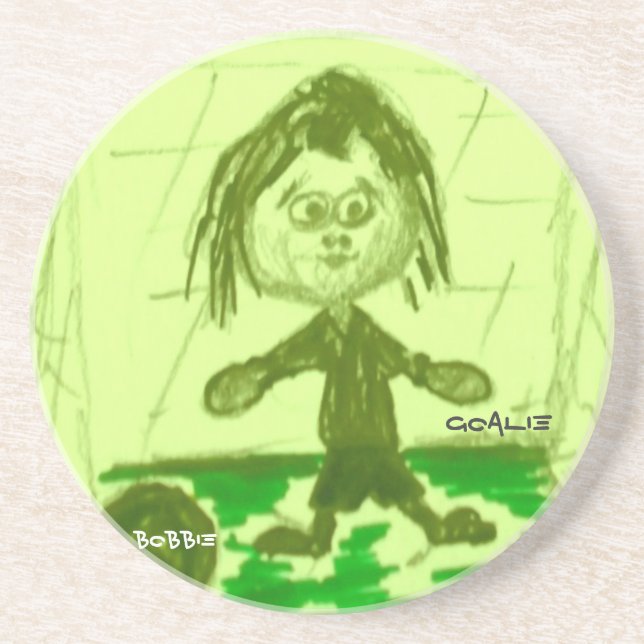 Bobbie-Goalie Coaster (Front)