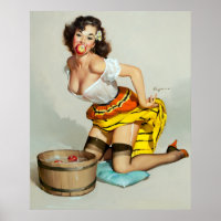 Bobbing for Apples Pin Up