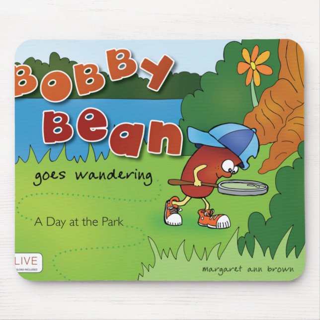 Bobby Bean Book Cover Mouse Pad (Front)