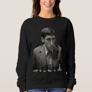 Bobby Behind Chess Board Sweatshirt