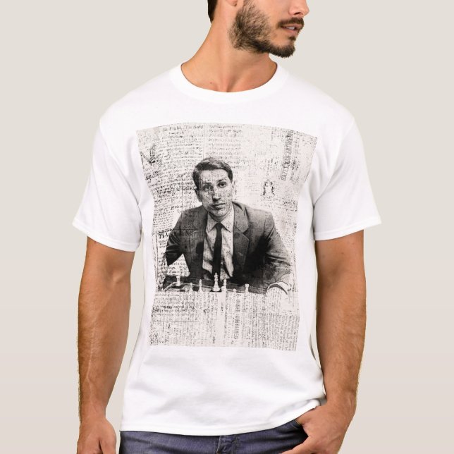 Bobby Fischer Portrait T-Shirt (Front)