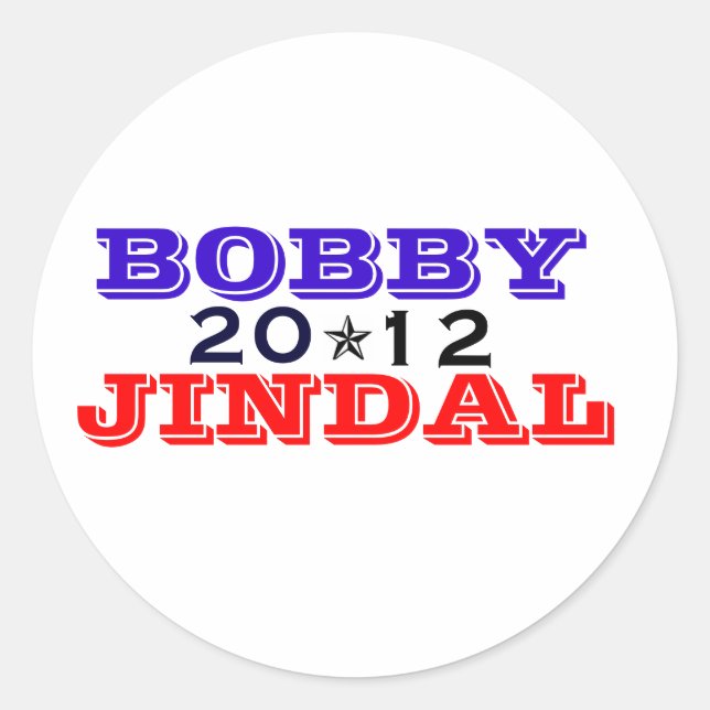 Bobby Jindal '12 Classic Round Sticker (Front)