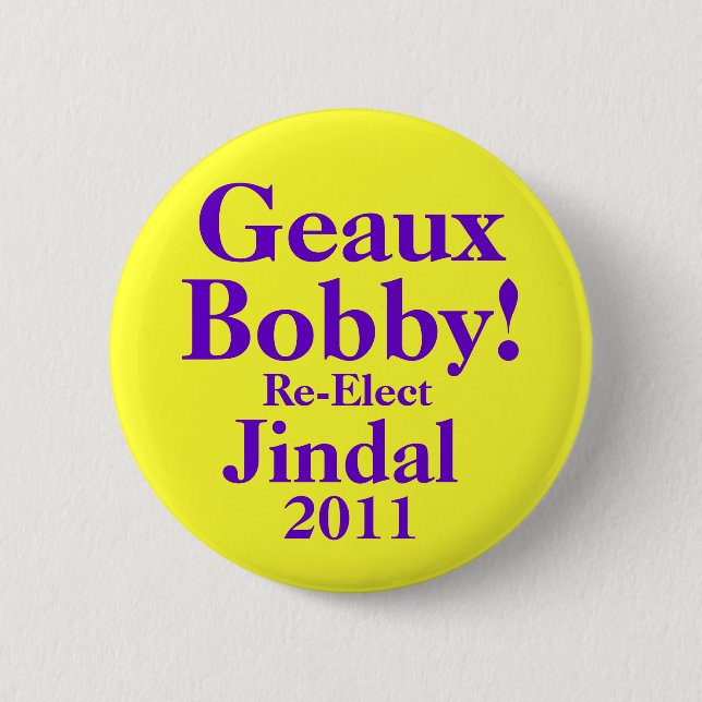 Bobby Jindal 2011 Pinback Button (Front)