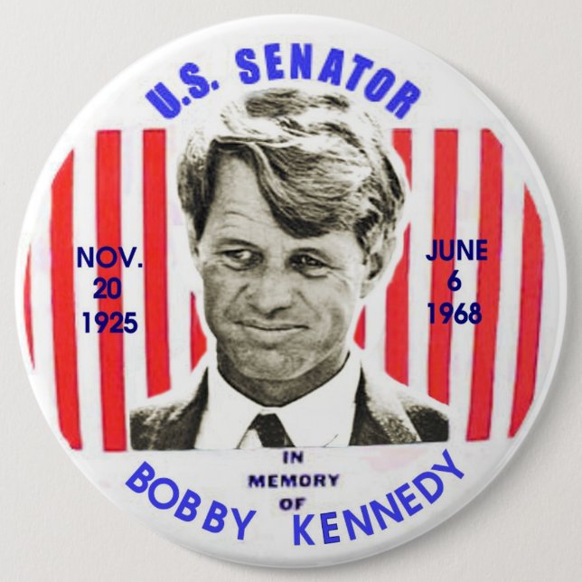 Bobby Kennedy memorial pinback Button (Front)