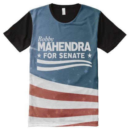 Bobby Mahendra for Senate All-Over-Print Shirt