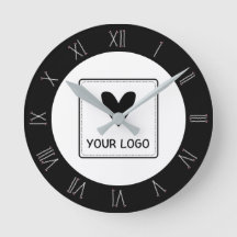 Bobby Pin Roman Numerals Hair Salon Your Logo