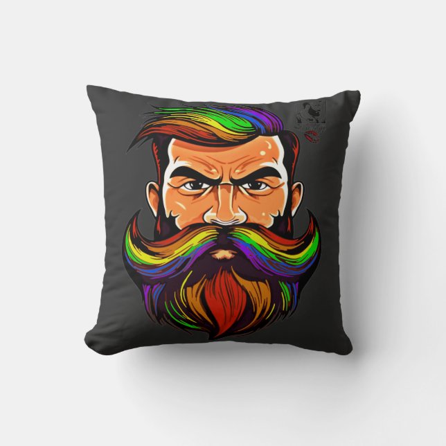 Bobby_PrideMonth2024 Throw Pillow (Front)