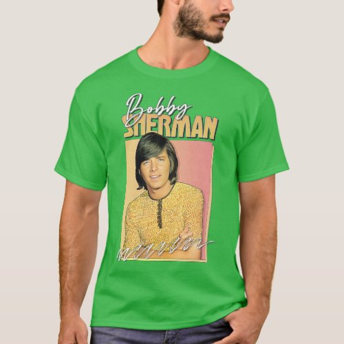 Bobby Sherman Retro 1970s Aesthetic Fan Design T_Shirt